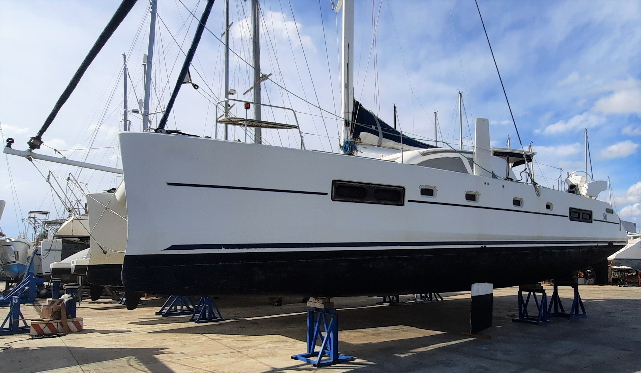 Catana 50 out of water