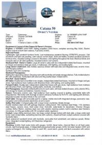 Catana 50 owner s version