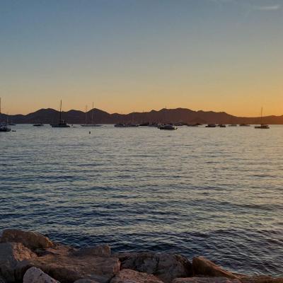 Sunset in cannes